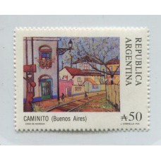 ARGENTINA 1988 GJ 2392A FILIGRANA CASA DE MONEDA ESTAMPILLA MINT U$ 100 muy rara